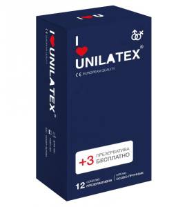 Презервативы Unilatex Extra Strong 12+3 шт. 