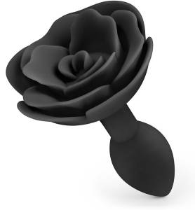Анальная пробка Черная роза S 