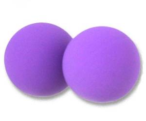Фиолетовые металлические вагинальные шарики 