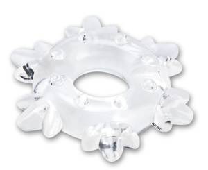 Прозрачное эрекционное кольцо Snowflake 