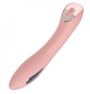 Розовый вибратор-электростимулятор для женщин 
