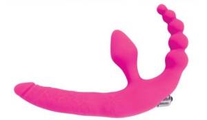 Анатомический страпон розовый 